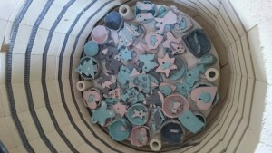 clay in the kiln
